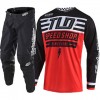 CONJUNTO TROY LEE DESIGNS MIX GP AIR BOLT - PRETO / VERMELHO